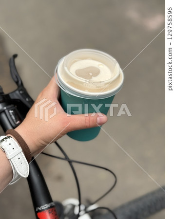 Coffee with you on a summer day. High quality photo 129758596