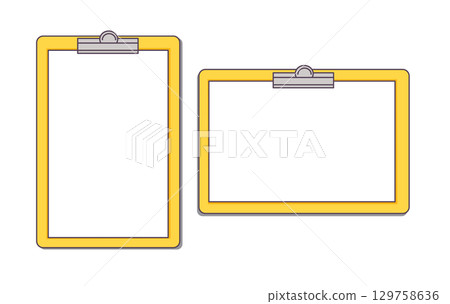 Binder clipboard illustration 129758636