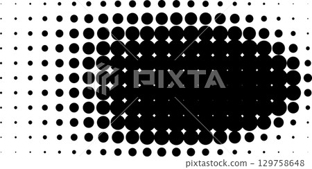 faded gradient halftone dots background. Vector illustration 129758648