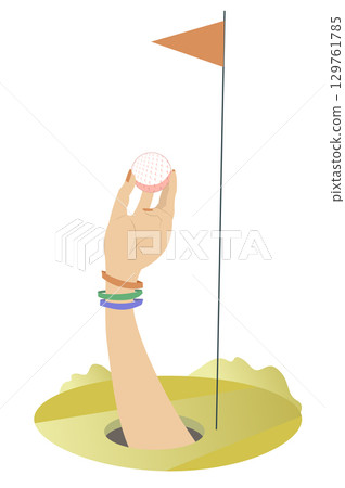 golf, golfer, woman 129761785
