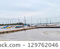 Parking and berth for pleasure yachts, place for rent, sports and recreation on the lake 129762046