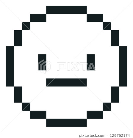 Awe emoji emoticon pixel art vector icon, black outline 8 bit astonished face, retro video game avatar wonder expression Awe emoji emoticon pixel art vector icon, black outline 8 bit astonished face, retro video game avatar wonder expression 129762174