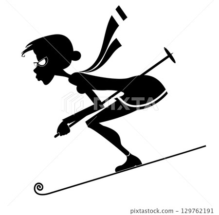 skier, skiing, woman 129762191