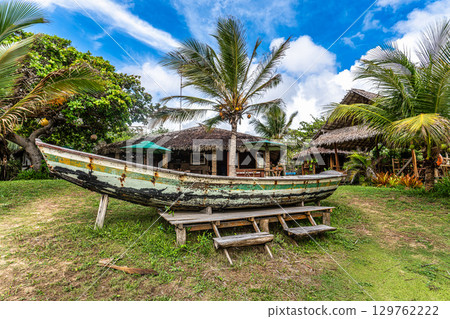 Typical Jungle lodge located at Ilha das Canarias, Brazil. Delta do Parnaiba and Delta das Americas. Typical Jungle lodge located at Ilha das Canarias, Brazil. Delta do Parnaiba and Delta das Americas. 129762222