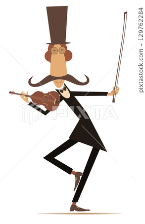 violinist, violin, vector 129762284