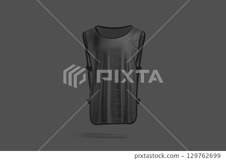 Blank black football team practice vest with straps mockup 129762699
