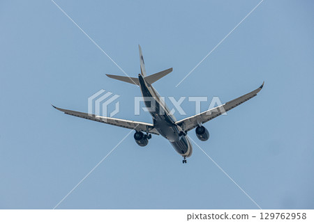 Passenger plane taking off Passenger plane taking off 129762958