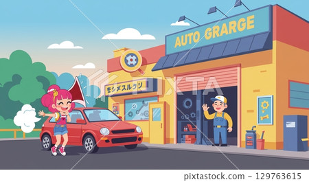 Reliable car shop professionals! Car inspection 129763615