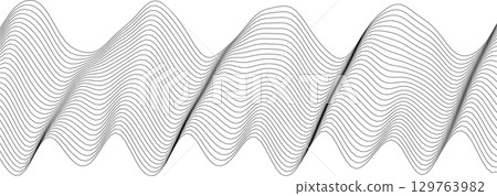 Abstract wave pattern design for creative backgrounds and modern art projects 129763982