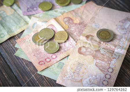 Thai currency: baht Thai currency: baht 129764262