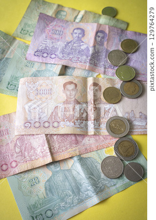 Thai currency: baht 129764279