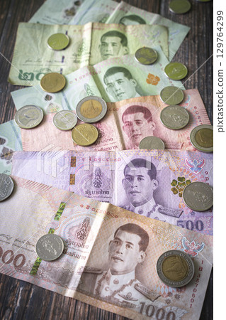 Thai currency: baht 129764299