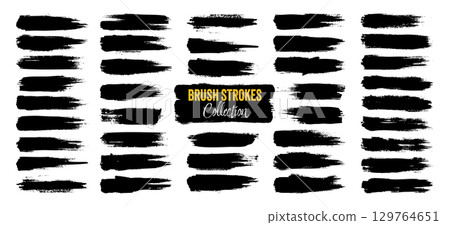 Grunge brush strokes, lines, ink smudges, hand-drawn scribble shapes. Handmade sketchy marks, acrylic stains, charcoal streaks. Paint textures, dry brush effect. Marker underline. Vector illustration Grunge brush strokes, lines, ink smudges, hand-drawn scribble shapes. Handmade sketchy marks, acrylic stains, charcoal streaks. Paint textures, dry brush effect. Marker underline. Vector illustration 129764651