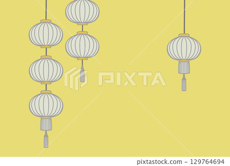 亞洲風格的燈籠背景插圖 129764694