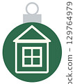 Christmas Ornament Ornament 1 House Green 129764979