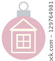 Christmas Ornament 1 House Pink 129764981