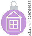 Christmas Ornament 1 House Purple 129764982