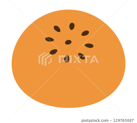 紅豆餅的平面設計插圖 129765087
