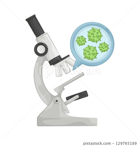 Illustration of Microscope Illustration of Microscope 129765189