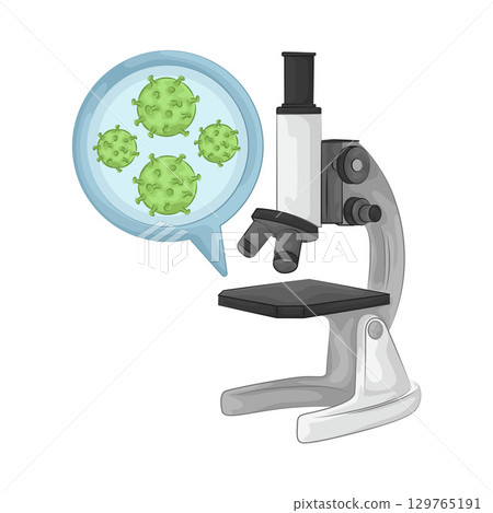 Illustration of Microscope  129765191