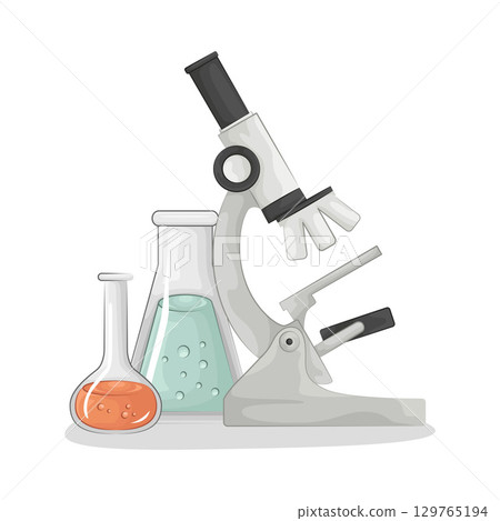Illustration of Microscope Illustration of Microscope 129765194