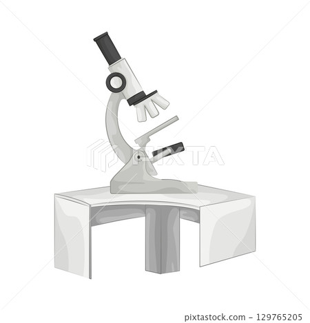 Illustration of Microscope  129765205