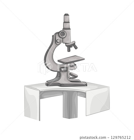 Illustration of Microscope  129765212