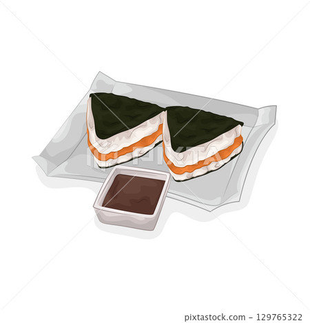 Illustration of Sushi Platter  129765322