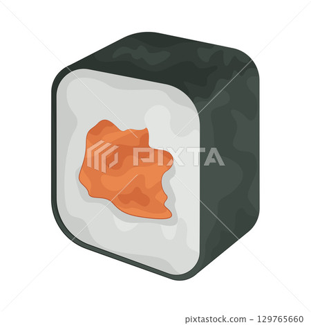 Illustration of Sushi Roll Illustration of Sushi Roll 129765660