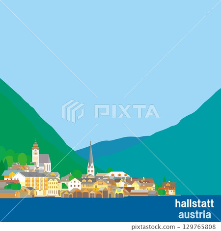 哈爾施塔特 哈爾施塔特 薩爾茨卡默古特 奧地利 129765808