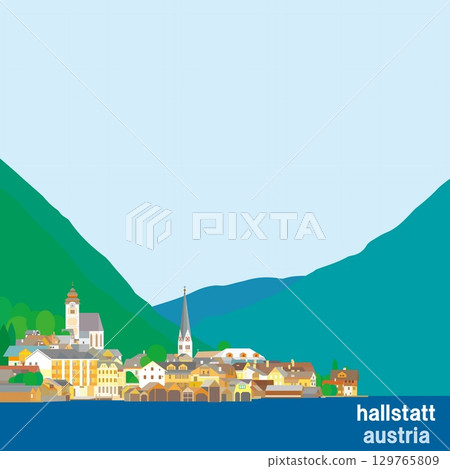 哈爾施塔特 哈爾施塔特 薩爾茨卡默古特 奧地利 哈爾施塔特 哈爾施塔特 薩爾茨卡默古特 奧地利 129765809