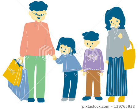 喜歡購物的家庭 喜歡購物的家庭 129765938