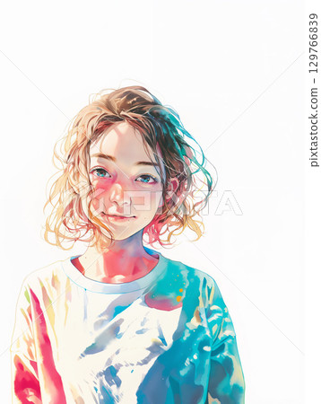 A smiling woman 129766839