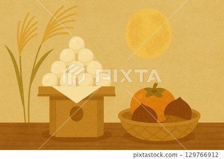 柿子栗子賞月餃子 129766912