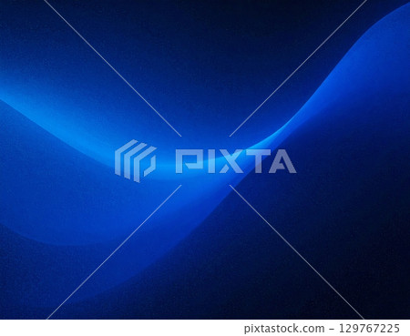 Abstract light blue and purple fractal wave pattern flowing with smooth curved lines for a dynamic background design 129767225