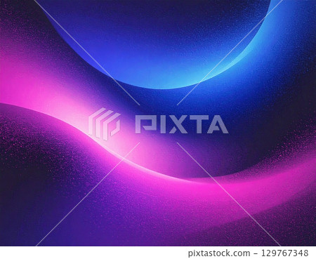 Abstract blue background with flowing light purple and pink curves in a soft, glowing, futuristic design Abstract blue background with flowing light purple and pink curves in a soft, glowing, futuristic design 129767348