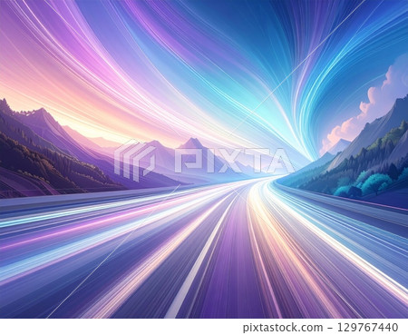 An abstract background of vibrant blue rays bursts forth with glowing energy and a bright flash of light An abstract background of vibrant blue rays bursts forth with glowing energy and a bright flash of light 129767440