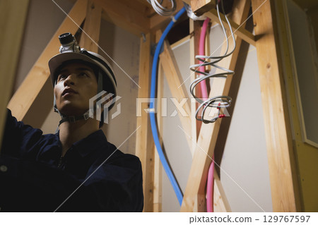 單元浴室佈線工程 單元浴室佈線工程 129767597