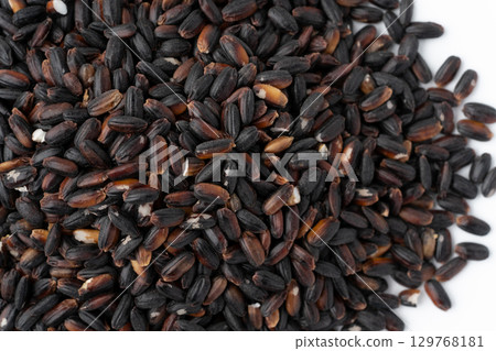 Close-up of black rice Close-up of black rice 129768181