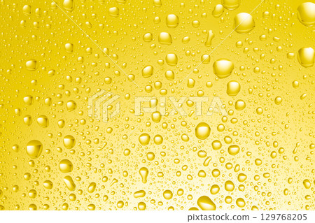 Water droplets on the surface of glass. 129768205