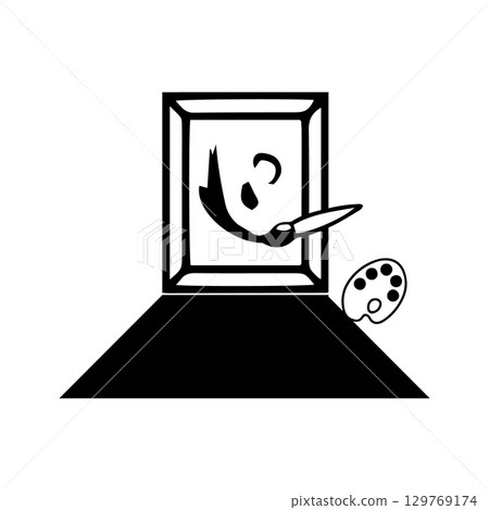 painting board icon vectors illustration painting board icon vectors illustration 129769174