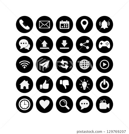 simple icon app set icon 129769207