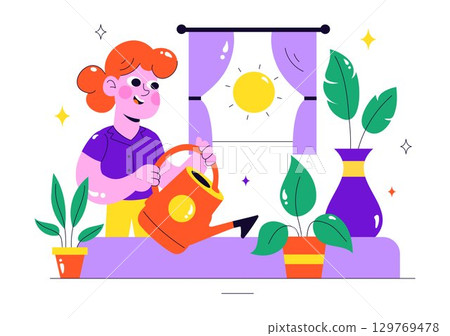 Morning Rituals Vector Illustration featuring...-插圖素材 [129769478] - PIXTA圖庫