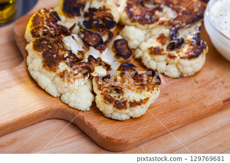 Grilled cauliflower Grilled cauliflower 129769681