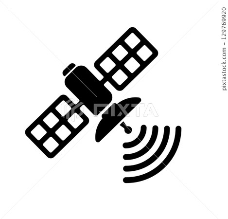 人造衛星 (GPS) 向量圖示說明 人造衛星 (GPS) 向量圖示說明 129769920