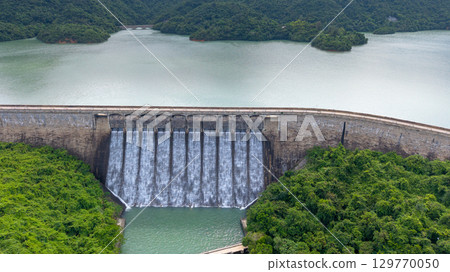 Aug 16 2025 Historic Tai Tam Tuk Reservoir Dam View 129770050
