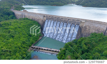 Aug 16 2025 Historic Tai Tam Tuk Reservoir Dam View 129770087