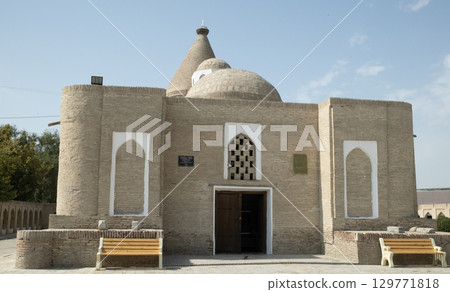facade of Chashmai Ayub Mausoleum. Its name means Job's well. due to the legend in which Job (Ayub) visited this place in islam 129771818