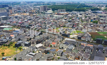 Aerial drone photography of residential areas Aerial drone photography of residential areas 129772777