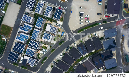 Aerial drone photography of residential areas Aerial drone photography of residential areas 129772782